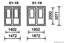 Размеры внутренних дверей типа О