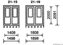 Размеры внутренних дверей типа К