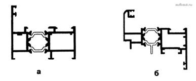 Пример алюминиевых оконных профилей