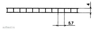 Профиль листа поликарбоната Standart толщиной 4 мм