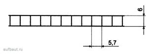 Профиль листа поликарбоната Standart толщиной 6 мм
