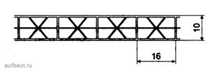 Профиль листа поликарбоната «Titan» толщиной 10 мм