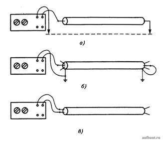 Схемы подключения генератора при поиске отключенного кабеля