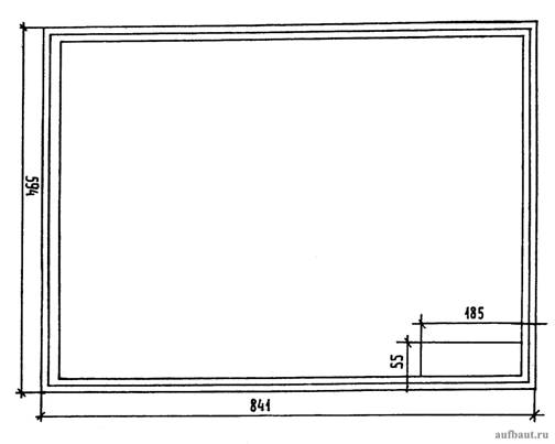 Расположение рамок и основной надписи (штампа) на чертежном листе основного формата А1