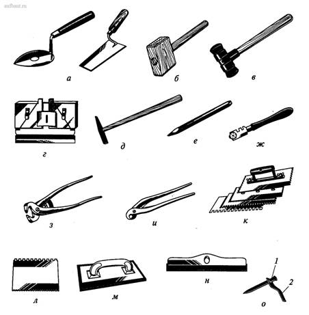 Инструменты для облицовочных работ