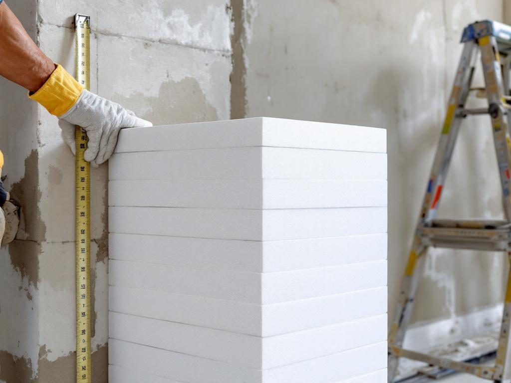 Иллюстрация показывает фасадный пенопласт ПСБ-С 25–35 — оптимальный выбор для наружного утепления стен под штукатурку.