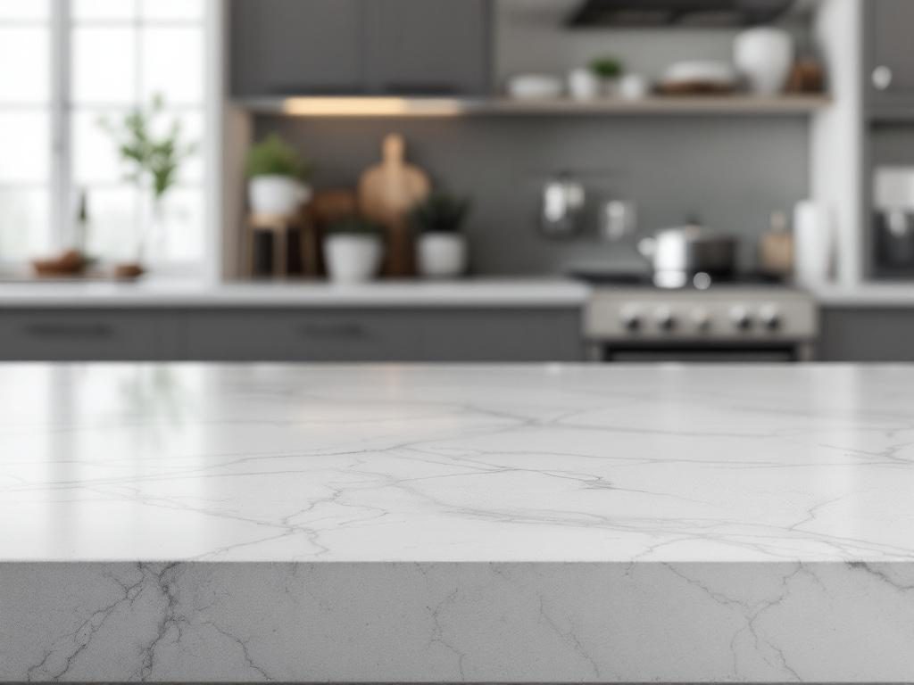 Современная столешница из искусственного камня или ламината