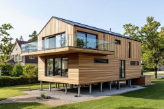 Каркасный дом на винтовых сваях: плюсы и минусы