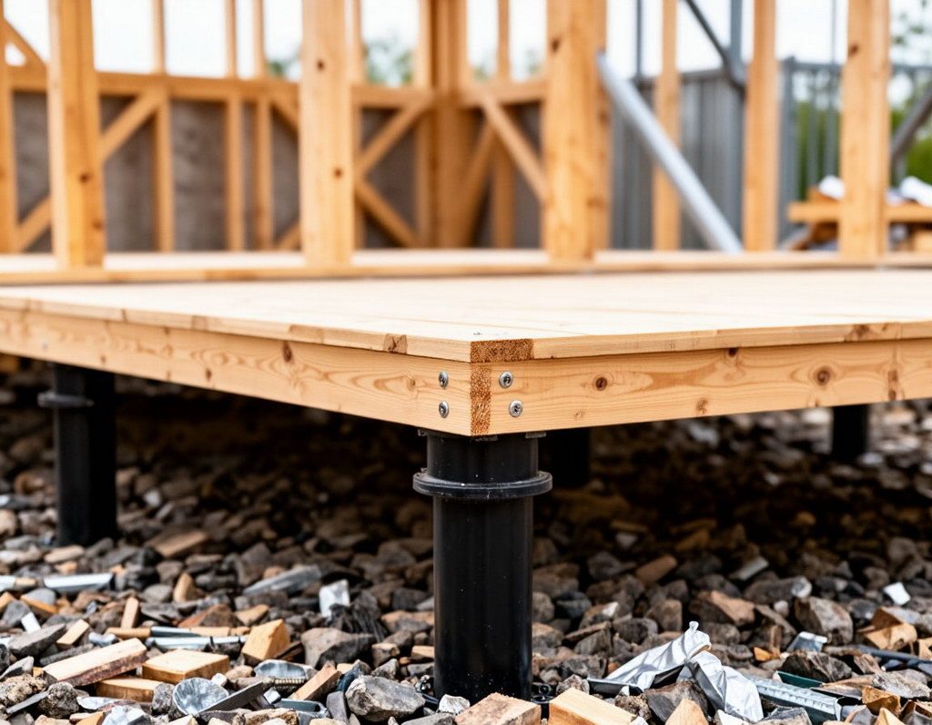 Каркасный дом на винтовых сваях: минимальное воздействие на ландшафт